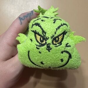 Grinch hair claw hair clip plush Christmas grinch hair claw hair clip